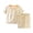 Yellow, variant on Xudanell Bamboo Viscose Toddler Animal Pajamas Girls Cool Short Summer 12M-8Y Snug fit Pjs Set 2pcs (3-4 Years,Beige)