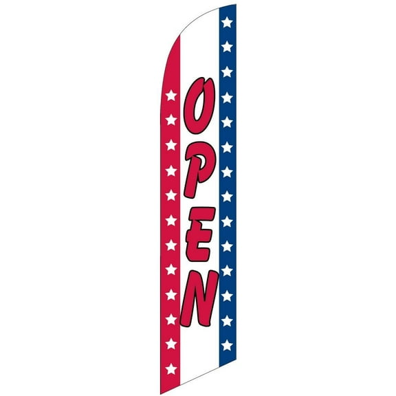 Open Replacement Feather Banner Swooper Flag Only, Stars Stripes
