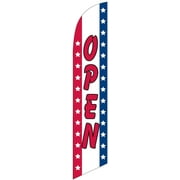 Open Replacement Feather Banner Swooper Flag Only, Stars Stripes