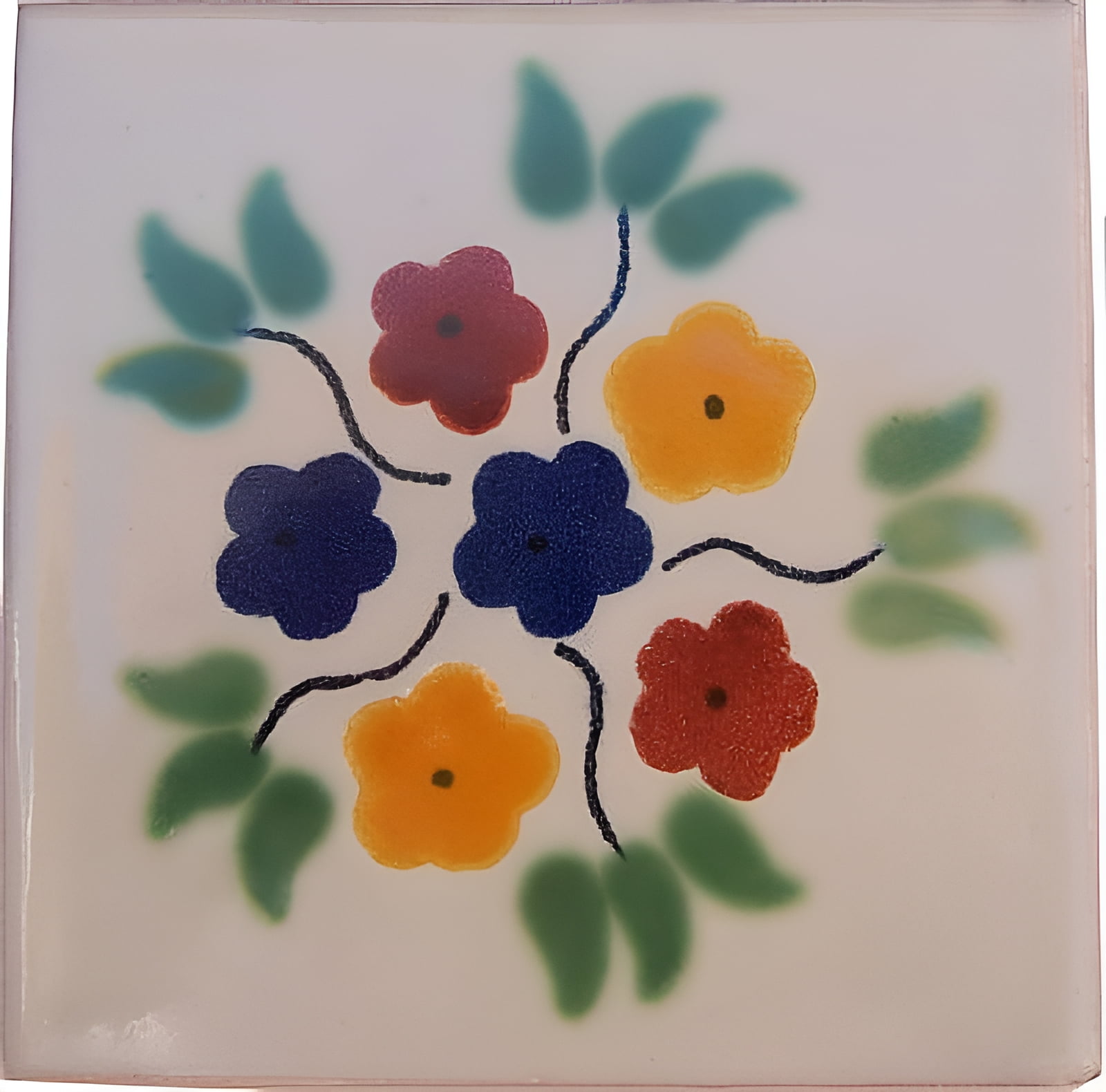 Color-Me Ceramic Bisque Square Tile Pk12 Color-Me Ceramic Bisque Square Tile Pk12