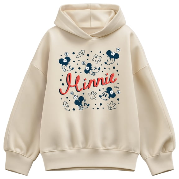 Disney - Minnie Speckle - Women's Oversized Fleece Hoodie Sweatshirt