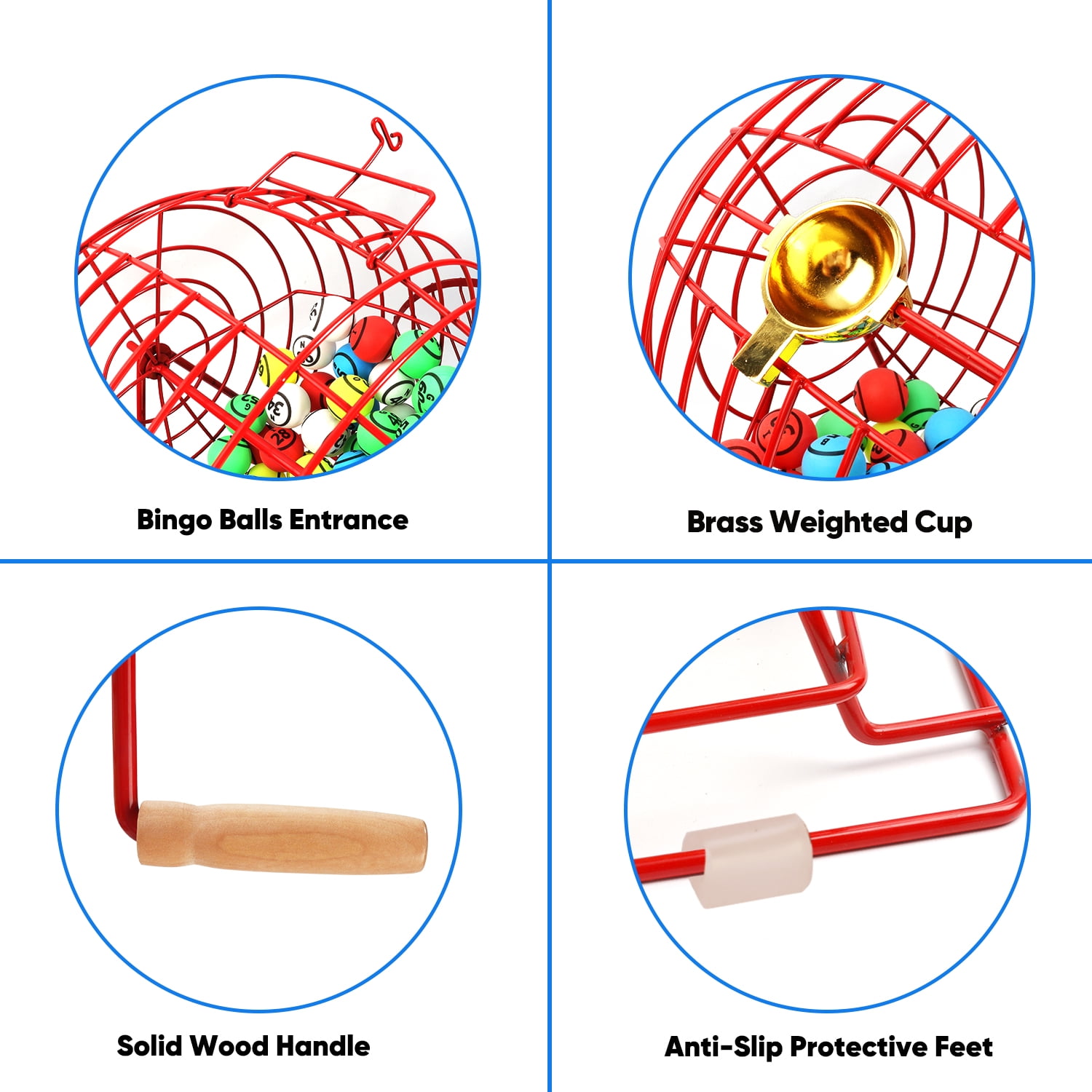 Free Shipping! GSE Expert Jumbo Bingo Set with Bingo Cage