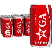 Coca-Cola Soda Pop Mini Cans, 7.5 fl oz, 6 Pack
