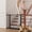 Black, variant on Ophanie Extra Wide Metal Baby Safety Gate for Stairs and Doorways, Fits 29.6" to 39.1" Wide, 28" Tall, Pressure Mounted Dog Pet Gate, White