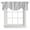 Grey, variant on Tie Up Valances for Windows, Dark Blue Adjustable Valance Curtains Window Treatment for Living Room/Bedroom, Retro Farmhouse Plants Wall Lines Texture Rod Pocket Kitchen Curtains & Drapes 60x18 Inch