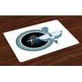 thumbnail image 1 of Ambesonne Sagittarius Place Mats Set of 4, Bow Arrow, Standard Size, Multicolor, 1 of 4