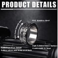 thumbnail image 4 of YAZI Stainless Steel Spinner Rings Fidget Band Rings Moon Star Flower Butterfly Anxiety Rings for Women Men, 4 of 13