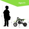 thumbnail image 5 of FRP DB001 Gasoline 49cc Motorcycle, Green, 0.27 gal, 5 of 7