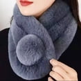 thumbnail image 6 of Fur Collar Scarf for Women Faux Fur Scarves Neck Shrug for Spring Fall Winter Coat Dress, 6 of 8