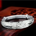 thumbnail image 3 of DESIGNICE 925 Sterling Silver Cuff Bangle Bracelets Adjustable Jewelry Fashion Simple Open Bangles Cuff Jewelry for Women Mom Wife Mothers Day Valentine Gift, 3 of 5