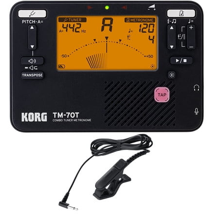 Korg TM70 Combo Tuner/Metronome w/Contact Mic