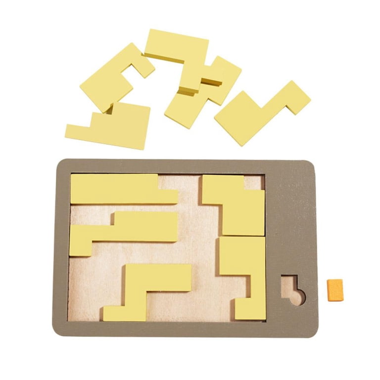 Puzzle Géométrique En Bois - Jeu De Réflexion Décompression - Challenge Cérébral