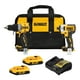 thumbnail image 2 of DEWALT Kit Taladro Percutor Atornillador y Atornillador de Impacto, Incluye Bolsa para Herramientas, 20V, DCK2490D2, 2 of 5