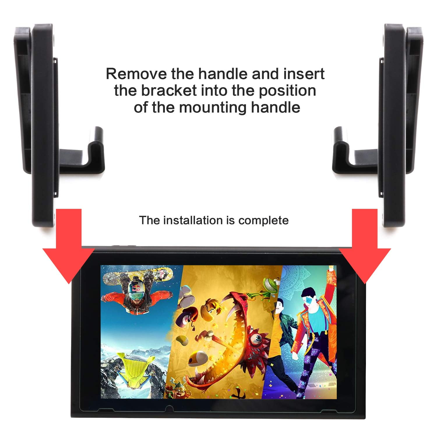 Stand for Nintendo Switch, Car Mount for Nintendo Switch,Portable and  Adjustable Playstand for Switch 