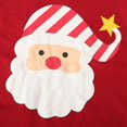 thumbnail image 4 of Conjuntos de ropa de manga larga con camiseta de Papá Noel y pantalones a rayas para bebés y niñas de Navidad, 4 of 5