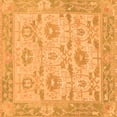 thumbnail image 1 of Ahgly Company Indoor Square Abstract Orange Modern Area Rugs, 7' Square, 1 of 4