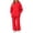 Red, variant on Kids Solid Fleece Hoodie 2 Piece Outfit Long Sleeve Hooded Top & Wide Leg Pants Set Warm Casual Tracksuit for 5-14 Years Old Boys Girls Outdoor Daily Wear Yellow