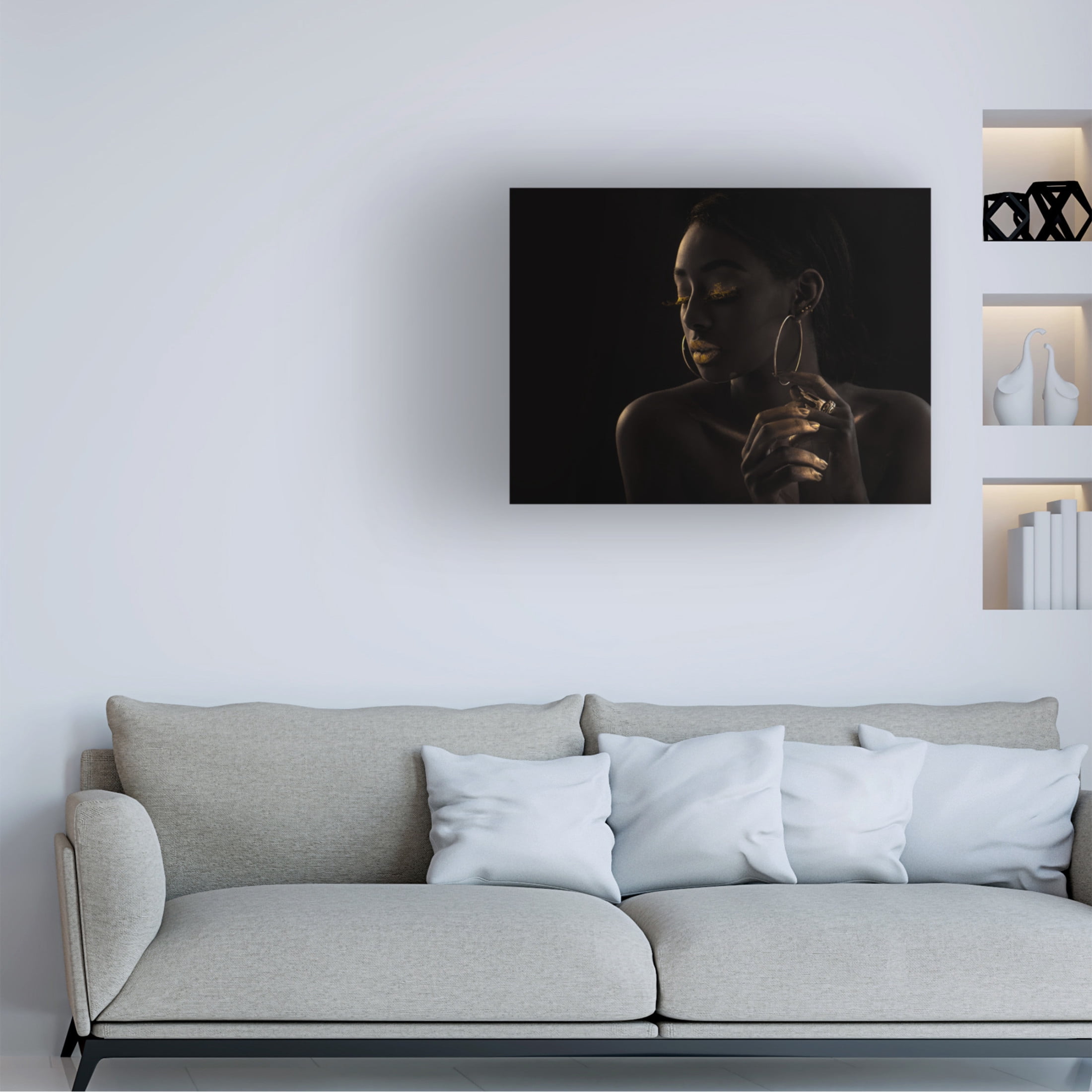 Canvas Wall Art - Amnon Eichelberg 'Silhouttes' Wall Art for Living Room, Bedroom, or Office D?cor by Trademark Fine Art - 32 x 24 Inches