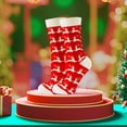 thumbnail image 2 of ELF Christmas Socks, Soft Warm Elastic Cartoon Snowman Santa Claus Printed Casual Socks Holiday Socks Gift, 2 of 8