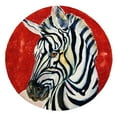 thumbnail image 2 of Debs, Emma Catherine 15x15 Gold Ornate Wood Framed with Double Matting Museum Art Print Titled - Zebra Watercolor 1, 2 of 4