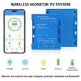thumbnail image 4 of 20A Bluetooth Solar Charge Controller 12V/24V Auto Matching Controller with APP Remote Monitor Intelligent PWM Solar Panel Regulator for Se, 4 of 7