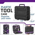 thumbnail image 6 of UBesGoo 146pcs Power Tool Combo Kits with 8V Cordless Drill, 10MM 3/8'' Keyless Chuck, Professional Home Household Kit DIY Hand Tool Set, Purple, 6 of 13