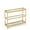 Gold, variant on Console Table, 55" Entryway Table with 3 Tiers, Open Glass Sofa Table for Living Room, Foyer, Entryway, Bedroom, Hallway (Black)