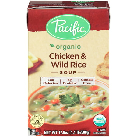 (2 Pack) Pacific Foods Organic Chicken and Wild Rice Soup,
