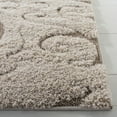 thumbnail image 4 of SAFAVIEH Florida Klara Floral Shag Runner Rug, Cream/Beige, 2'3" x 5', 4 of 8