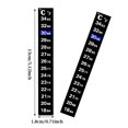 thumbnail image 2 of 6PCS Adhesive Crystal Digital Temperature Strips Stickers for Fish Tank Water Cup, 2 of 7
