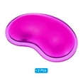 thumbnail image 3 of Uxcell Gel Mouse Wrist Rest Mouse Wrist Support Ergonomic Mouse Pad Cushion Comfortable Memory Foam, Purple 2 Pack, 3 of 5