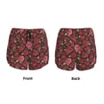 thumbnail image 6 of Goofa Rose Flowers Printed Women 2 in 1 Running Shorts,Quick Dry Athletic Workout Shorts,High Waisted Athletic Shorts with Liner Pockets-Small, 6 of 9
