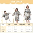 thumbnail image 3 of BZSMCE Wearable Blanket Hoodie Fashion Nap Queen Home Wear, 3 of 7
