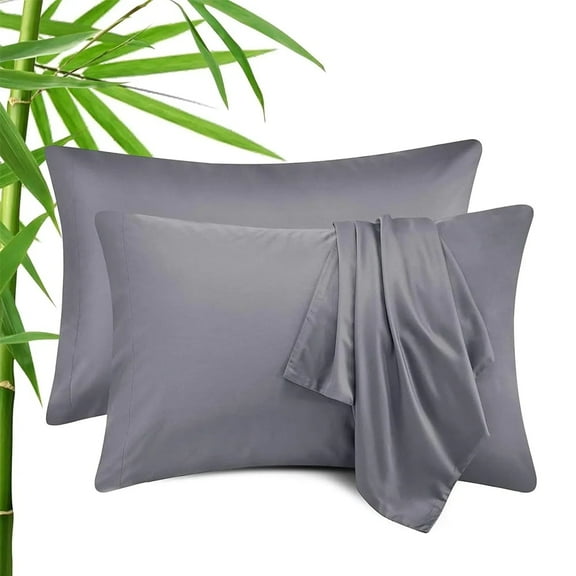 Pillow Cases Queen Size Set of 2,Rayon Derived from Bamboo,Cooling Pillow Case Size 20" X 30"