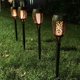 thumbnail image 5 of Exhart 2 Antorcha De Plástico Negro Con Llama Danzante, Luces Decorativas Y Para Pasillos (Luces Nocturnas Para Exteriores, Para Jardín, Patio, Jardín, Decoración Del Hogar), 5 of 6