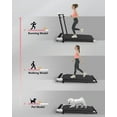 thumbnail image 5 of JURITS 3-in-1 Foldable Walking Pad Treadmill with Handle Bar, 2.5 HP Motor, Incline, LED Display, Remote Control(White and black randomly shipped), 5 of 7