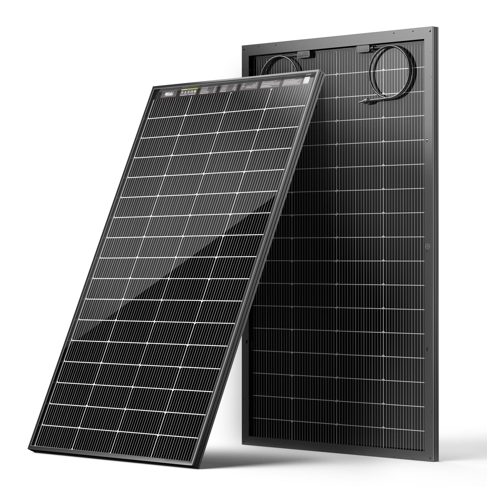 HQST N-Type 16BB 200 Watt Bifacial Solar Panel, with 25% Efficiency, Grade A+ Cells, IP65 Rating for RV, Trailer, Marine, Home Rooftop, Farm, Off Grid
