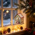 thumbnail image 5 of Zynviq White House Santa Climbing with Gift and Tree Lighted Decor for Mantel Shelf, 5 of 6