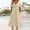 *Khaki, variant on ClodeEU Womens Short Sleeve Dress , Solid Color V-Neck Dresses,Tied Waist Pocket Dress Army Green,Womens Plus M