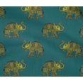 thumbnail image 4 of oneOone Cotton Flex Fabric Elephant Block Print Fabric By Yard 40 Inch Wide, 4 of 4