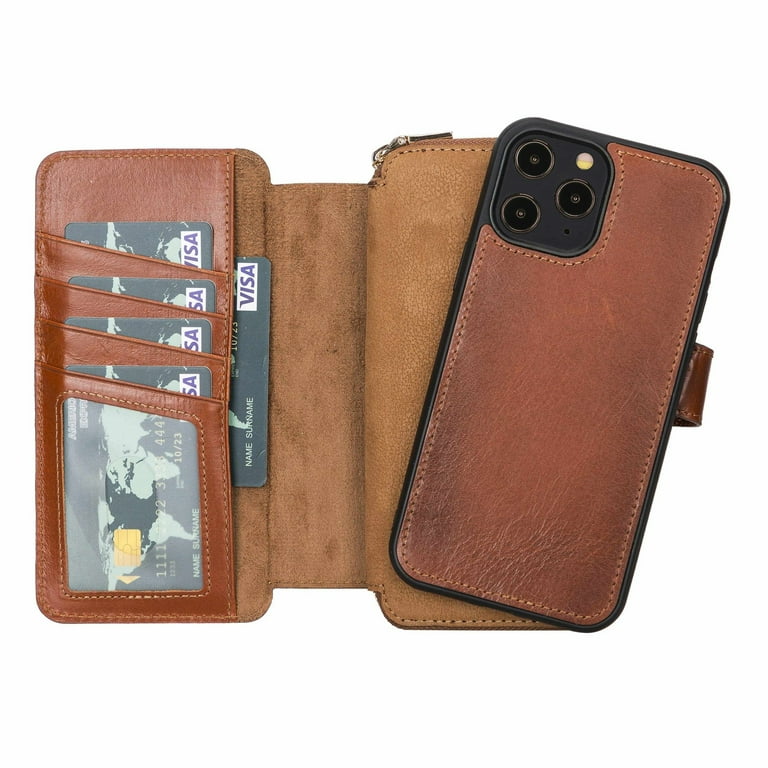 Leather Wallet Full Grain Leather Iphone 12 Case IPhone 12 Pro Max