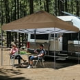 thumbnail image 3 of ABCCANOPY 8 ft x 8 ft Easy Pop up Outdoor Portable Instant One Push Function Canopy Tent with Air Vent, Khaki, 3 of 8