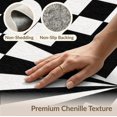 thumbnail image 6 of ODIKA 2'x3' Washable Samll Area Rug Black White Geometric Illusion Design Accent Contemporary Visual Puzzle, Bold Contrast for Entryway, Kitchen, Laundry Room, Non-Slip, Low Pile, 6 of 7
