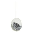 thumbnail image 2 of Modway Chaise Balançoire de Patio en Acier et Rotin Sans Support Blanc/gris, 2 of 4