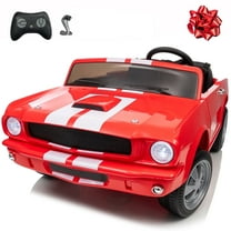 Joyracer Licensed Shelby GT350 Ride ons, 4WD Kids 24V Ride on Toy w/ Remote Control, 800W 2 Seater Electric Car for Toddlers, Bluetooth,3 Speeds, Bluetooth/Music, Outdoor Toys Gift, Red