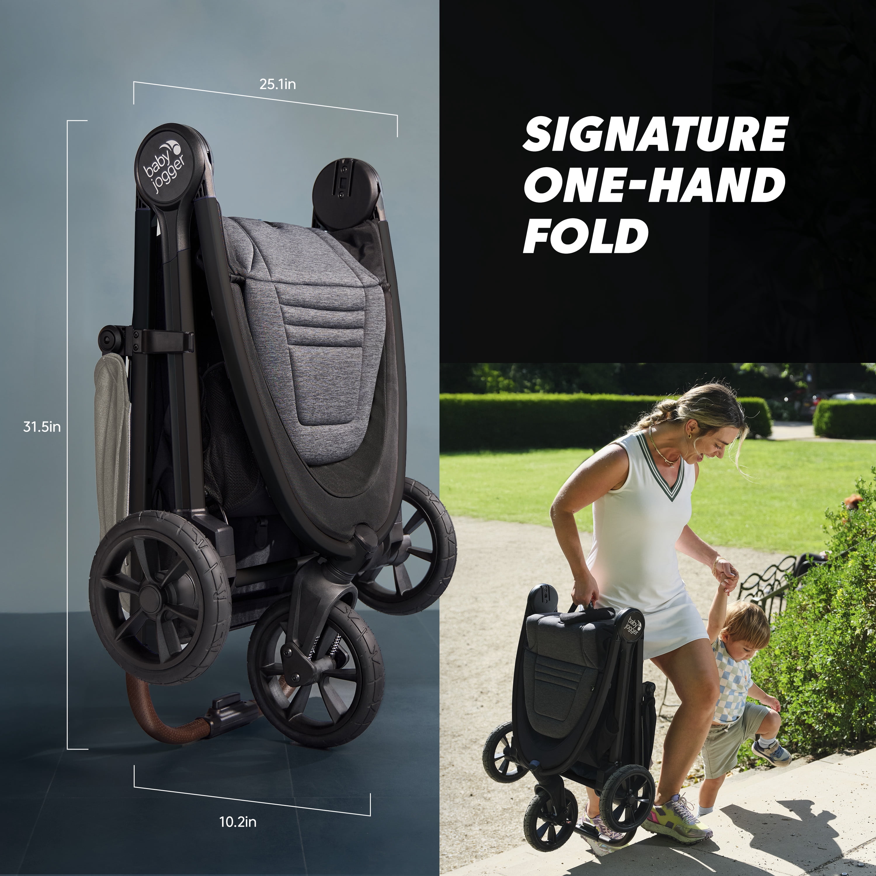 Poussette tout-terrain Baby Jogger city mini GT3, ivoire givré