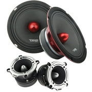 2x 6.5 Mid range X6.4BM Loud speakers TW220 Super Tweeter set DS18 Pro Audio