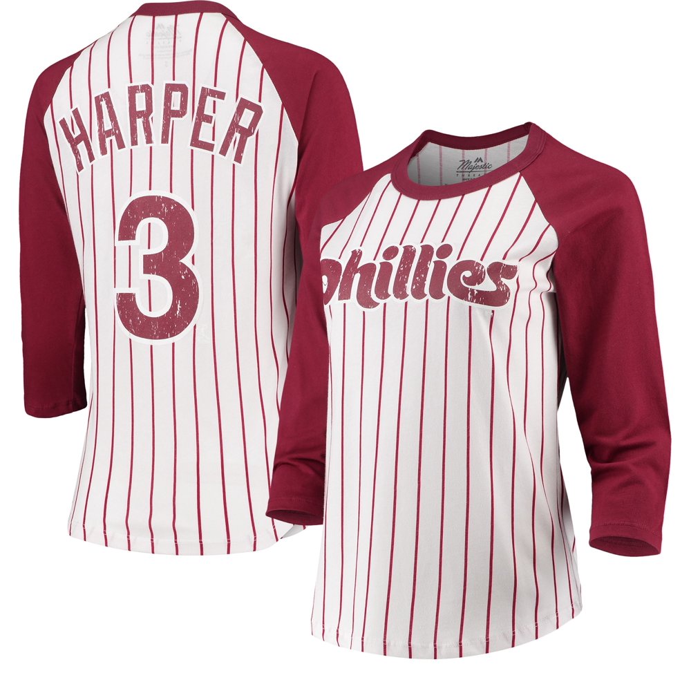 Bryce Harper Philadelphia Phillies Majestic Threads Women's Softhand