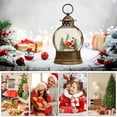 thumbnail image 4 of Musical Christmas Snow Globe Lantern with Santa, Holiday Melody, USB/Battery Powered, Auto Shut-Off, Indoor Christmas Decor - Perfect Gift, 4 of 6