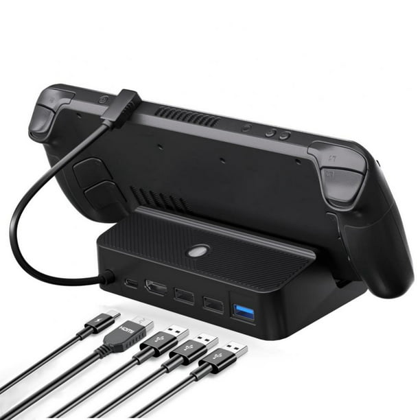 Docking Station Compatible with Steam Deck, 5-in-1 Steam Deck Dock with  HDMI , 3 USB-A and Full Speed Charging USB-C Port Compatible with Valve  Steam 